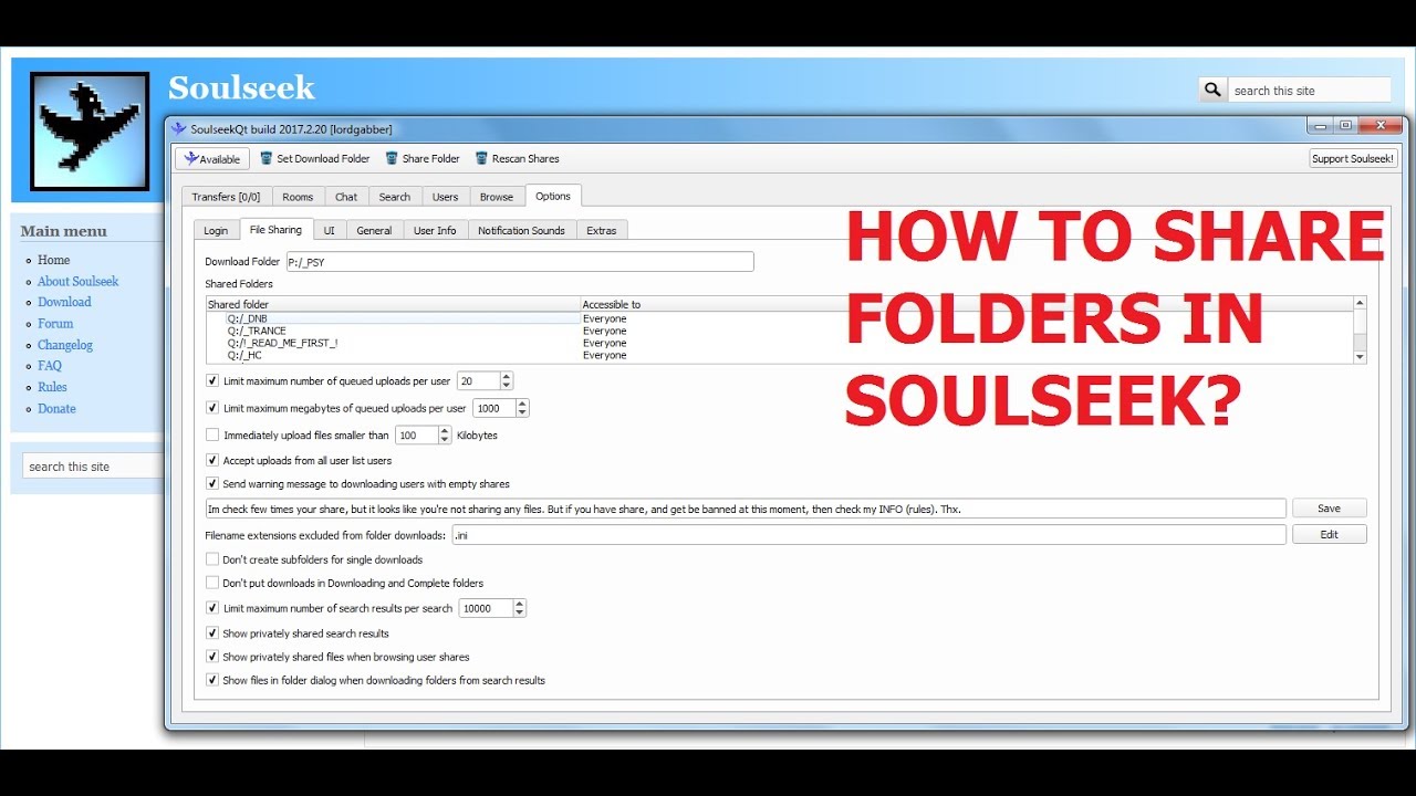 Soulseek Folder Lock